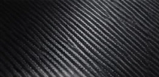 Acercamiento a la trama de fibra de carbono de la cubierta